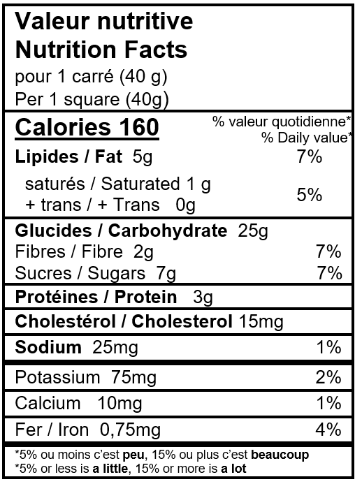 La boite Duo carrés dattes banane et dattes fraises 40g x 24