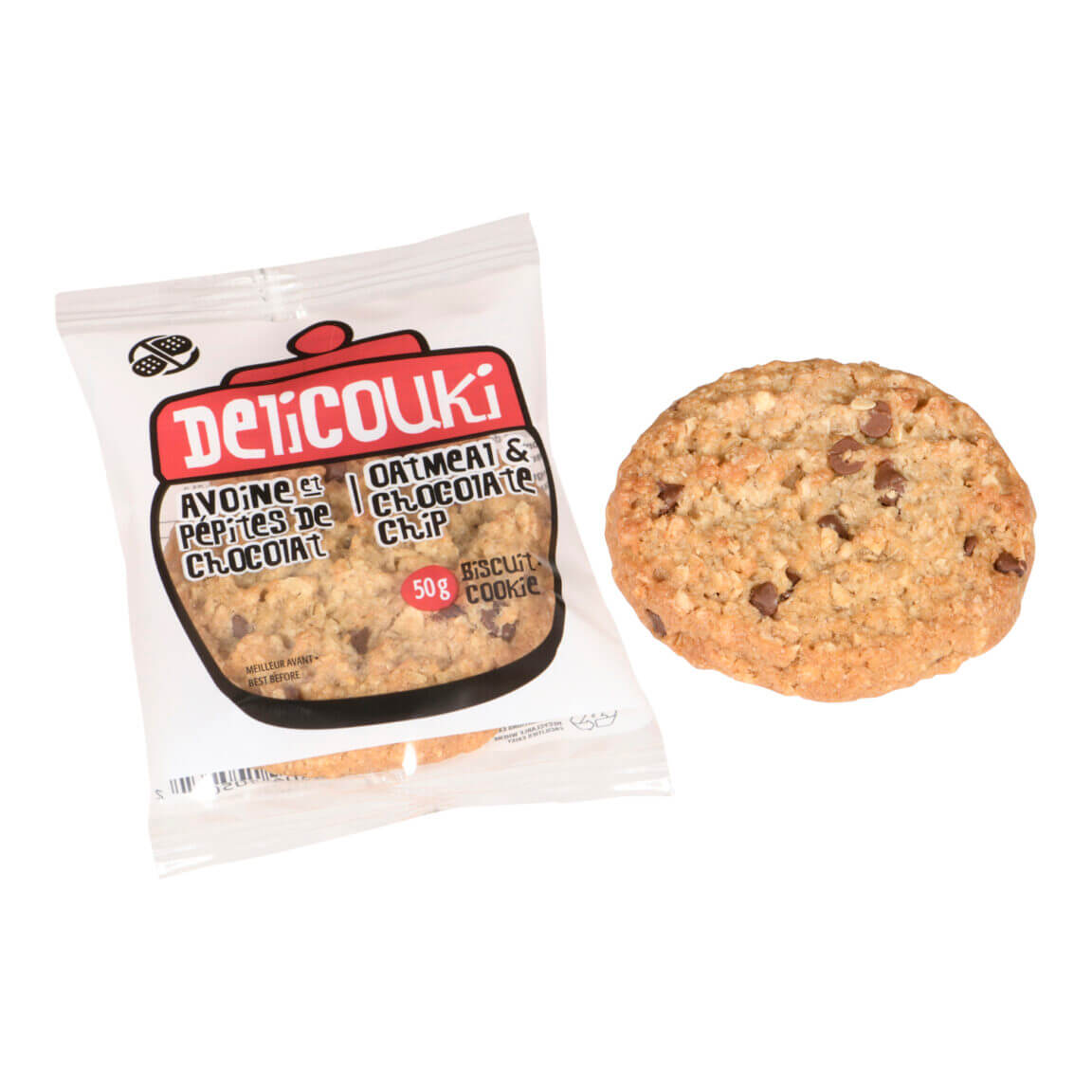 Delicouki - 50g Oatmeal & chocolate cookies